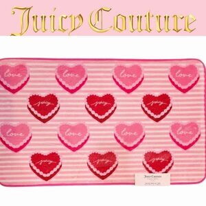 Juicy Couture Home Juicy Heart Logo Memory Foam Bath Rug
